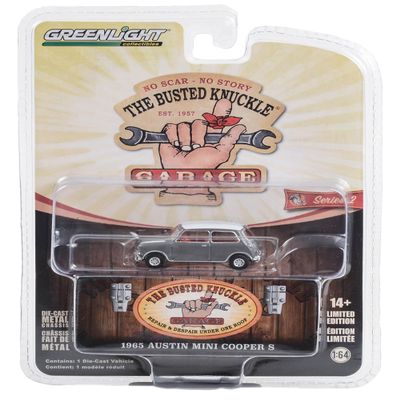 1:64 Busted Knuckle Garage Series 2-1965 Austin Cooper S Busted Knuckle Garage Specializing in 39120-E [Shipping from Canada]