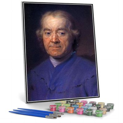 DIY Oil Painting Kit,Francois Dachery Childhood Friend of Maurice Quentin De La Tour Painting by Maurice Quentin De La Tour DIY Oil Painting Paint by Number Kits