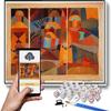 DIY Oil Painting Kit,Temple Gardens Painting by Paul Klee DIY Oil Painting Paint by Number Kits view 1