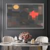 DIY Oil Painting Kit,Fire Full Moon Painting by Paul Klee Paint by Number Kit On Canvas for Beginners view 2