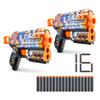 XSHOT Skins Flux - Sonic Super Speed (2 Pack + 16 Darts) by ZURU, Easy Reload, Air Pocket Dart Technology, Toy Foam Dart Blaster for Kids, Teens, and Adults, Frustration Free Packaging view 1