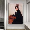 DIY Oil Painting Kit,Portrait of Madame X Dressed for The Matinee Painting by Mary Stevenson Cassatt Paint by Numbers Kit for Kids and Adults view 2