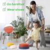 Balance Stepping Stones for Kids - romrex 5pcs Vibrant and Nature-Themed Balance Stones to Encourage Toddler Balance & Gross Motor Skills with Rubber Bottom and Embossed Surface view 4