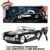 1:24 UNIVERSAL MONSTERS 1957 CHEVY CORVETTE w/WOLF MAN WOLFMAN Mini Car view 4