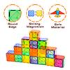 CuteTiger Magnetic Tiles, Magnet Tiles, 100 Pcs Magnetic Building Blocks No Cars, Square Building Castle, Preschool Toys, STEM Stacking Construction Montessori Toys for Kids view 2