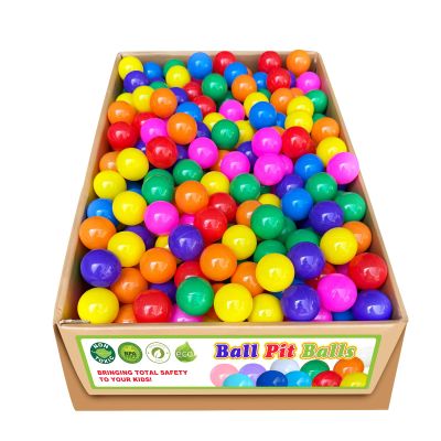 bebikim 500 Count Plastic Soft Plastic Ball Pits Balls Colorful Play Pits Balls for Pet Dogs Ball Pits 2.2" Large Phthalate Free Bpa Free Balls for Toddlers 1-3 Baby Kids
