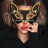 Beaupretty Halloween Carnival Fox Mask for Women Decorative Cosplay Half Face Masquerade Prop for Parties Festivals and Costumes view 2