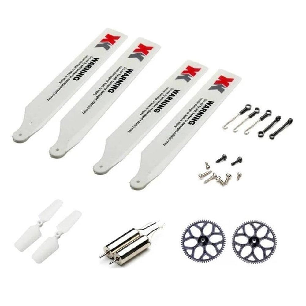 Propeller Connection Rod Main Gear Tail Motor Tail Blade RC Parts Combo for WLtoys XK K110 K110S RC Helicopter