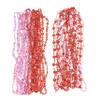 YSPPF 60 Pcs Valentines Day Heart Shaped Bead Necklace Bulk Bachelorette Pink Red Party Beads view 3