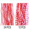 YSPPF 60 Pcs Valentines Day Heart Shaped Bead Necklace Bulk Bachelorette Pink Red Party Beads view 4