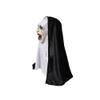 BaronHong Full Head Realistic Evil Nun Mask with Headscarf Bloody Mouth,Halloween Cosplay Costume Party(A,M) view 3
