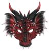 BaronHong 3D Dragon Mask Halloween Party Costume Cosplay, Horror Dragon Masquerade,Carnival,Fancy Dress Party(red,M) view 1