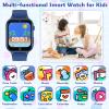 Luyiilo Smart Watch for Kids, with 26 Puzzle Games, Touch Screen, HD Camera, Alarm Clock, Toys for Ages 4-12 Years Old.Birthday Gift for Boys Girls (Blue) view 2