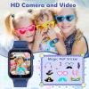 Luyiilo Smart Watch for Kids, with 26 Puzzle Games, Touch Screen, HD Camera, Alarm Clock, Toys for Ages 4-12 Years Old.Birthday Gift for Boys Girls (Blue) view 3