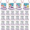 Buryeah 24 Pcs Religious Sunday School Crafts for Kids Color Your Own Jesus Loves Me Banners Pom DIY Coloring Christian Jesus Loves Me Crafts for Activity Supplies view 1