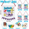 Buryeah 24 Pcs Religious Sunday School Crafts for Kids Color Your Own Jesus Loves Me Banners Pom DIY Coloring Christian Jesus Loves Me Crafts for Activity Supplies view 2