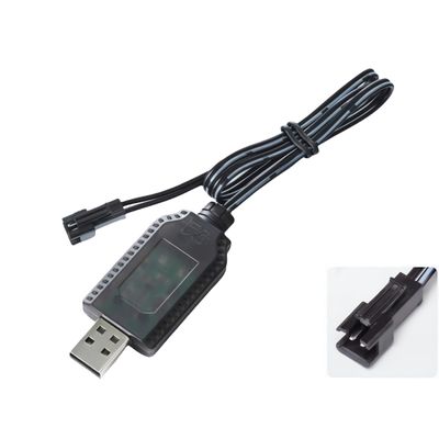 Aliwisdom Universal RC Charger Cable with SM-2P Plug Connector for (4-8s) 4.8V 6V 7.2V 8.4V 9.6V Ni-MH/Ni-CD Battery Pack, Compatible RC Car/Boat/Plane/Drone/Tank (8.4V)