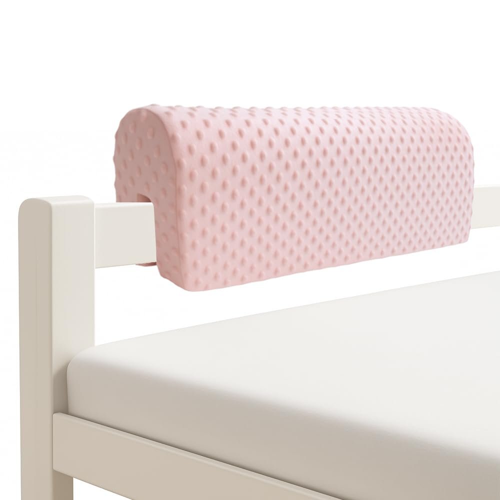 Wonder Space Toddlers' Bed Rail Bumpers Protecter - Children's Bed Guardrail Padding - Anti-Collision | Increased Height | Fall Prevention - Easy InstallEnhanced Safety Mostly Fit (3ft, Pink)