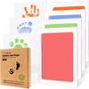 4-Pack Inkless Baby Hand and Footprint Kit - Mess Free Ink Pad for Newborn Keepsake, Dog Nose & Paw Print Kit, Clean Touch Ink Pad for Baby Hand & Footprints, Ideal New Mom Gifts (Candy, L) view 1
