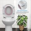 GAOMON Toilet Seat, Round Toilet Seat with Toddler Seat Built in, Potty Training Toilet Seat Round Fits Both Adult and Child, with Slow Close and Magnets- white and pink view 2
