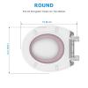 GAOMON Toilet Seat, Round Toilet Seat with Toddler Seat Built in, Potty Training Toilet Seat Round Fits Both Adult and Child, with Slow Close and Magnets- white and pink view 4