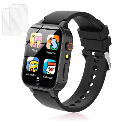 Luyiilo Kids Games Watch, with 26 Puzzle Games, Touch Screen, HD Camera, Alarm Clock, Toys for Ages 4-12 Years Old.Birthday Gift for Boys Girls (Black)