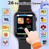 Luyiilo Kids Games Watch, with 26 Puzzle Games, Touch Screen, HD Camera, Alarm Clock, Toys for Ages 4-12 Years Old.Birthday Gift for Boys Girls (Black) view 4