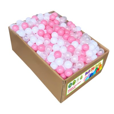 500 Pink Ball Pits Balls for Kids, Pits Balls 500, Crushproof Plastic Ball Pits Balls for Toddlers and Kids Playtime - Safe Indoor/Outdoor Play Supplies - 2.2 Inch - Multicolored/Pastel/Assorted