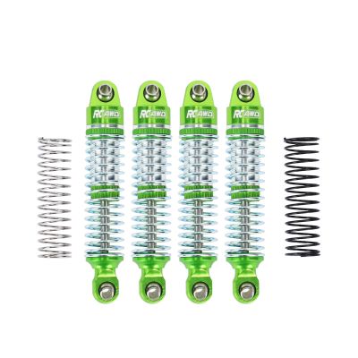 RCAWD 3 Types of Hardness Springs Shock Absorber for TRAXXAS TRX4M Upgrades, for Defender & for Bronco Front Rear RC Shocks Damper,1/18 Parts #9764#97054-1#97074-1 Green