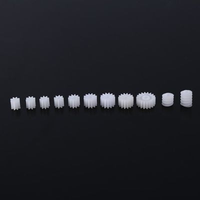 11Pcs Plastic Gears Module, Single Double Reduction Gear Worm Gear, Plastic Gear Set for DIY Car Robot Aircraft Coreless Motors