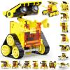 Wesfuner 30-in-1 STEM Solar Robot Kit Toys, 243 Pieces Educational Building Science Experiment Kit for Kids Aged 8-12, Birthday Gifts Kids Aged 8 9 10 11 12 13 Years Old(Yellow) view 1