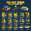 Wesfuner 30-in-1 STEM Solar Robot Kit Toys, 243 Pieces Educational Building Science Experiment Kit for Kids Aged 8-12, Birthday Gifts Kids Aged 8 9 10 11 12 13 Years Old(Yellow) view 3