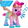 furReal Zenya My Rainbow Zebra Interactive Plush with Accessories, 22-pieces, Pretend Play, Kids Toys for Ages 4 Up by Just Play view 3