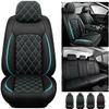 Car Seat Cover 5-Seats, for Lancia Dedra/Delta/Ypsilon/Kappa/Lybra/Prisma/Thema/Thesis/Y/Y10 Braun, Front and Rear Leather Seat All Weather Use Breathable Wear Resistant Waterproof (Color : Cream) view 1