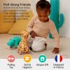 Little Big Friends Giraffe Pull Toy for Toddlers | Classic Baby Walking Toy with Adjustable Cord | Easy-to-Clean Soft Toy | Gina The Giraffe view 2