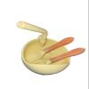 Toddler Suction Bowl Set with Spoon and Spork Food Grade Silicone GIFT for Early Eating Stages of Life (YELLOW) view 2
