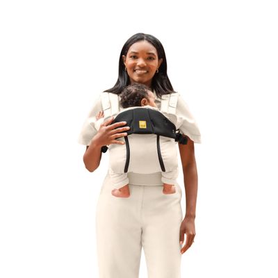 LLLbaby Complete All Seasons Ergonomic 6-in-1 Baby Carrier Infant to Toddler with Lumbar Support (7-45 Pounds), 360 Degree Baby Wearing & Multi-Position, Inward & Outward Facing (Moonbeam)