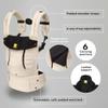 LLLbaby Complete All Seasons Ergonomic 6-in-1 Baby Carrier Infant to Toddler with Lumbar Support (7-45 Pounds), 360 Degree Baby Wearing & Multi-Position, Inward & Outward Facing (Moonbeam) view 2