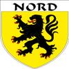 1 Large Nord Badge 9 x 8 cm Nord Department 59 Coat of Arms view 1
