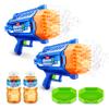 Bunch O Bubbles Motorized Bubble Blaster 2 Pack by ZURU Automatic Bubble Machine for Kids, Teens and Adults, Perfect for Summer Outdoor Fun or Party view 1
