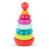B. toys  Colorful Stacking Rings Teether  Sensory Baby Rattles  Soft Textured Toys for Teething  Rainbow Stackable Rings for Babies & Toddlers 6+ Months view 1