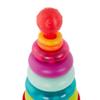 B. toys  Colorful Stacking Rings Teether  Sensory Baby Rattles  Soft Textured Toys for Teething  Rainbow Stackable Rings for Babies & Toddlers 6+ Months view 2