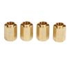 7mm Brass Wheel Hex Hub Extenders RC Wheel Spacers Brass Extended Combiner with Cross Wrench for Traxxas 1/18 RC Crawler Car Upgrade Accessory view 1
