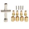 7mm Brass Wheel Hex Hub Extenders RC Wheel Spacers Brass Extended Combiner with Cross Wrench for Traxxas 1/18 RC Crawler Car Upgrade Accessory view 2