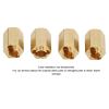 7mm Brass Wheel Hex Hub Extenders RC Wheel Spacers Brass Extended Combiner with Cross Wrench for Traxxas 1/18 RC Crawler Car Upgrade Accessory view 3