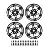 4PCS 1.9in RC Beadlock Wheels Rims for 1/10 RC Crawler Axial SCX10 Gen8 Gelande II Finder 2 (Hexagonal Star Style) view 1