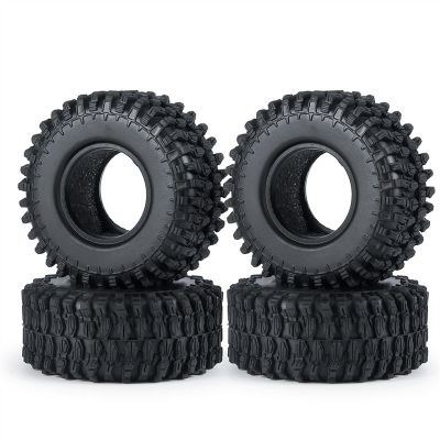 1.0 Inch All Terrain Rubber Tires 50/54mm 4 Pieces/Lot for Axial SCX24 90081 AXI00001 AXI00002 RC Crawler Car Upgrade Parts Modification Accessories (Size : 54x23mm)