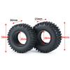 1.0 Inch All Terrain Rubber Tires 50/54mm 4 Pieces/Lot for Axial SCX24 90081 AXI00001 AXI00002 RC Crawler Car Upgrade Parts Modification Accessories (Size : 54x23mm) view 2