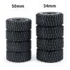 1.0 Inch All Terrain Rubber Tires 50/54mm 4 Pieces/Lot for Axial SCX24 90081 AXI00001 AXI00002 RC Crawler Car Upgrade Parts Modification Accessories (Size : 54x23mm) view 3