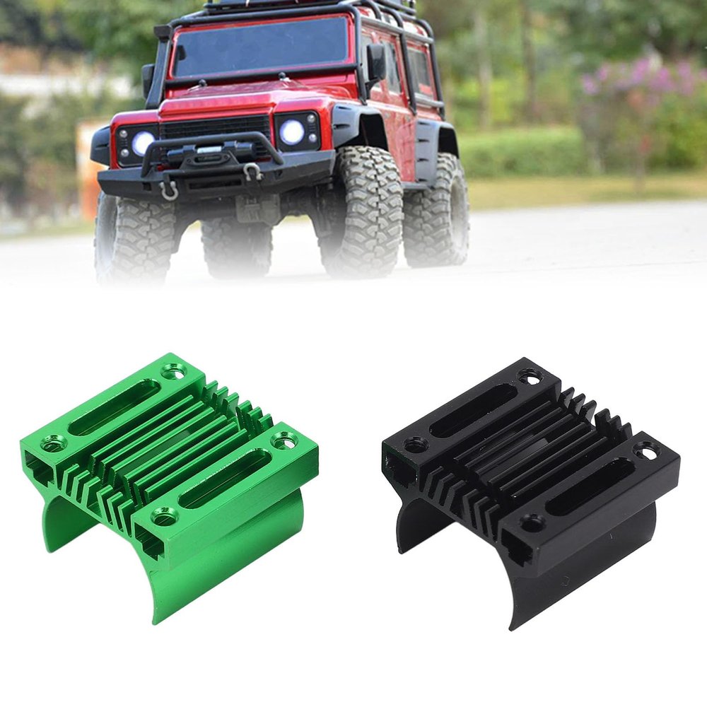 2pcs Electric Motor Heat Sink, Aluminum Alloy 180 Brushed Motor Radiator Cooling Fins for 1/18 RC Car Truck
